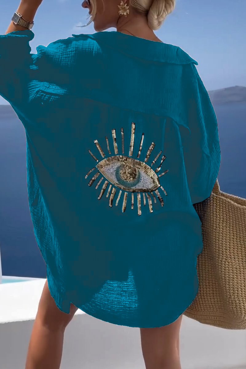 Lovellas - oversized Katoenen oase blouse