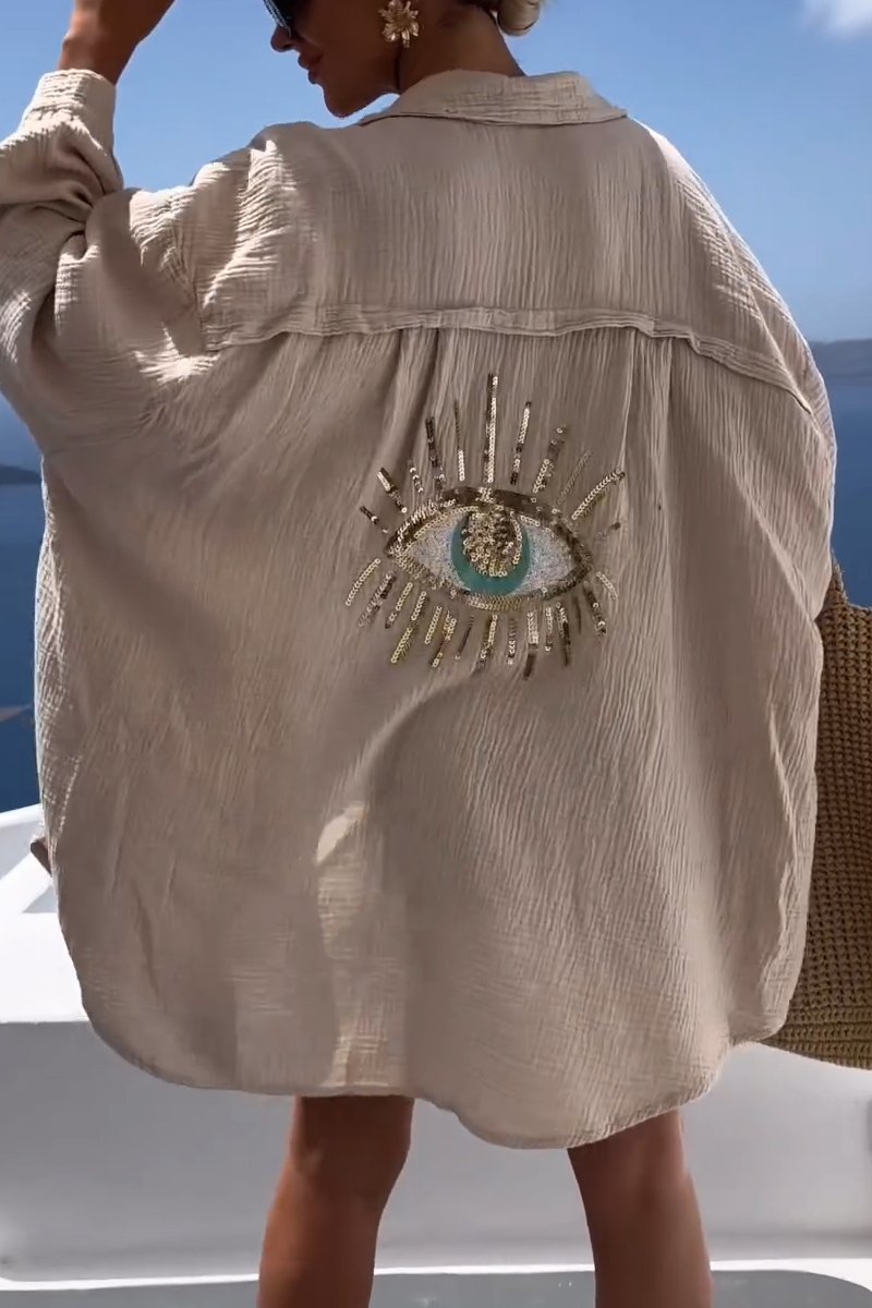 Lovellas - oversized Katoenen oase blouse