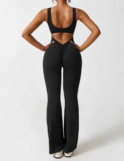 LovellaLuxe V-Back Jumpsuit