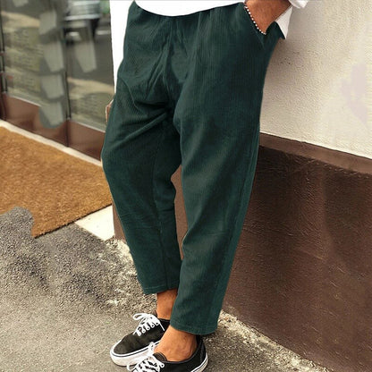 Lovellas - Casual Losse Corduroy Broek voor Mannen