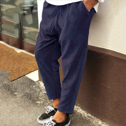 Lovellas - Casual Losse Corduroy Broek voor Mannen