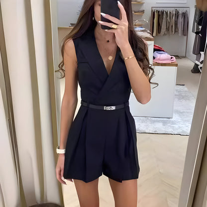 Lovellas - Stijlvolle Mouwloze Jumpsuit