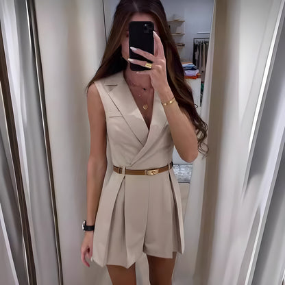 Lovellas - Stijlvolle Mouwloze Jumpsuit