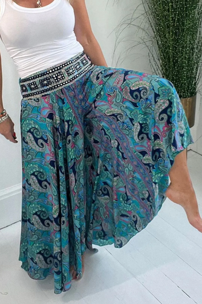 Lovellas - Jurkbroek met Etnische print en elastiek in de taille