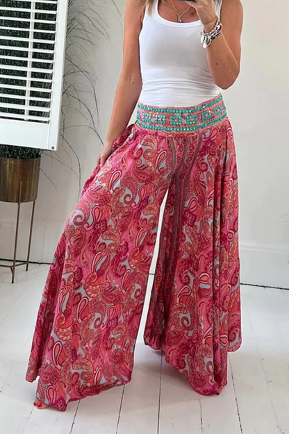 Lovellas - Jurkbroek met Etnische print en elastiek in de taille