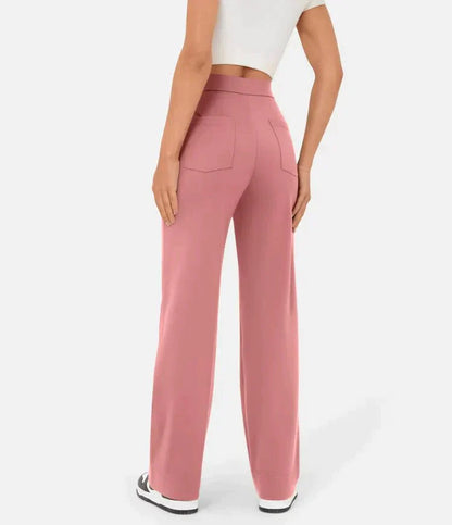Lovellas - High-waisted elastische casual broek