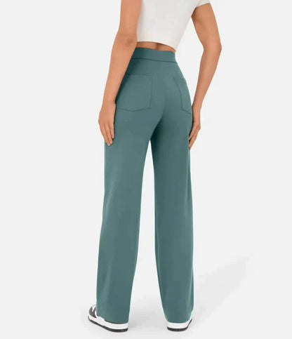 Lovellas - High-waisted elastische casual broek